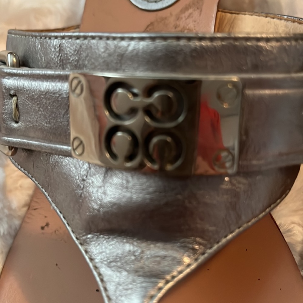 Coach silver sandals - Picture 6 of 6